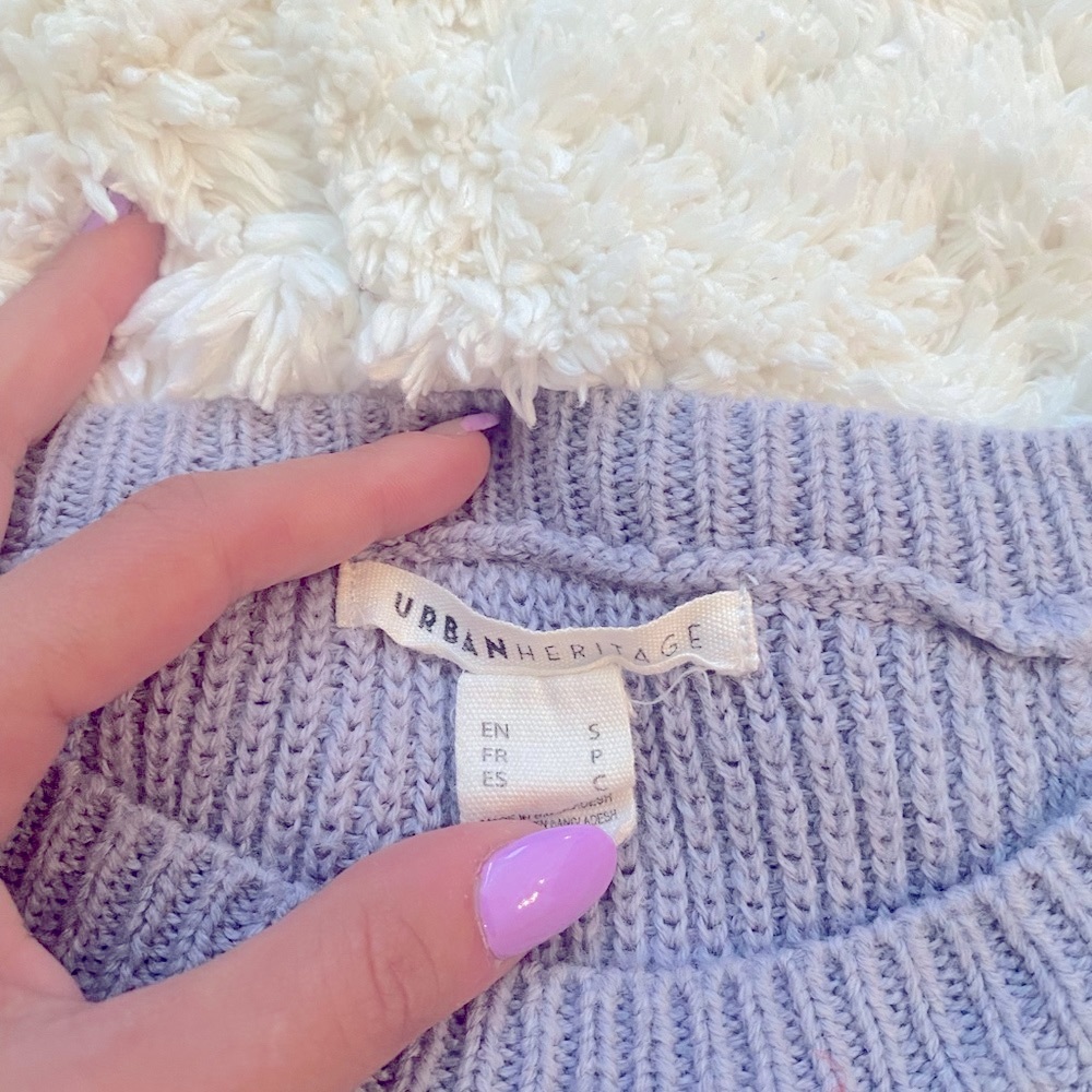 Purple Knit Tank Top (SIZE S) - Picture 3 of 5